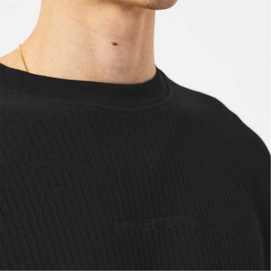 Мъжки Пуловер Обло Деколте Jack And Jones Crew Neck Sweater Mens Черно Мъжки горнища на анцуг