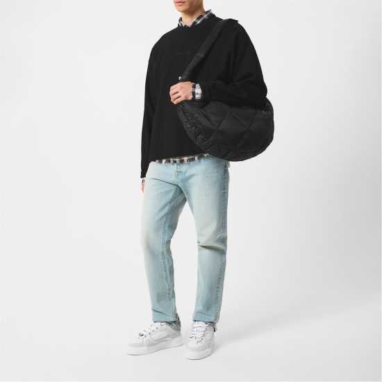 Мъжки Пуловер Обло Деколте Jack And Jones Crew Neck Sweater Mens Черно Мъжки горнища на анцуг