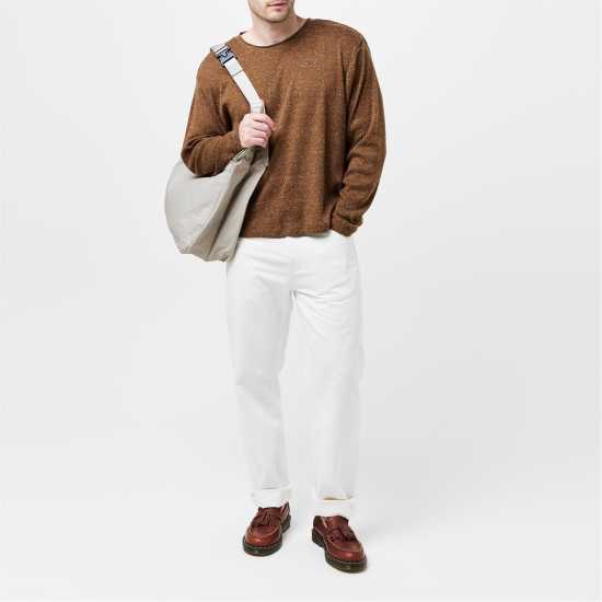 Мъжки Пуловер Jack And Jones Melange Sweater Mens  Мъжки горнища на анцуг