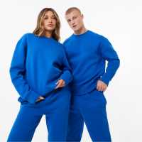 Slazenger Ft. Aitch Embossed Sweatshirt Cobalt Мъжко облекло за едри хора