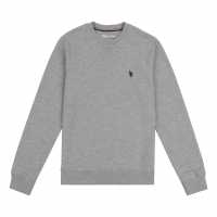 Us Polo Assn Small Sweatshirt Vintage Grey Мъжко облекло за едри хора