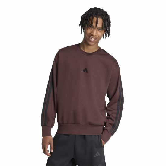 Adidas Мъжка Блуза Полар Essentials 3-Stripes Fleece Sweatshirt Mens  