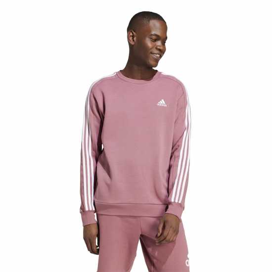 Мъжки горнища на анцуг Adidas Мъжка Блуза Полар Essentials 3-Stripes Fleece Sweatshirt Mens Бордово Adidas Мъжка Блуза Полар Essentials 3-Stripes Fleece Sweatshirt Mens Бордово Мъжки горнища на анцуг