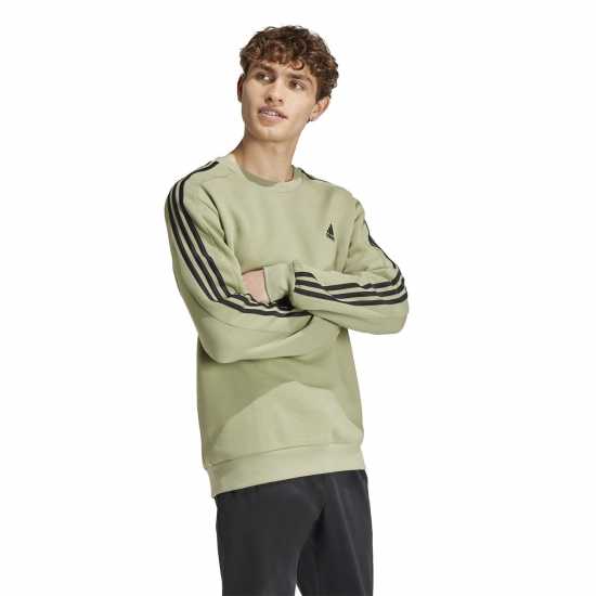Мъжки горнища на анцуг Adidas Мъжка Блуза Полар Essentials 3-Stripes Fleece Sweatshirt Mens Зелен палатка Adidas Мъжка Блуза Полар Essentials 3-Stripes Fleece Sweatshirt Mens Зелен палатка Мъжки горнища на анцуг