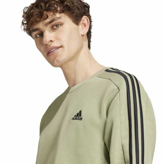 Мъжки горнища на анцуг Adidas Мъжка Блуза Полар Essentials 3-Stripes Fleece Sweatshirt Mens Зелен палатка Adidas Мъжка Блуза Полар Essentials 3-Stripes Fleece Sweatshirt Mens Зелен палатка Мъжки горнища на анцуг