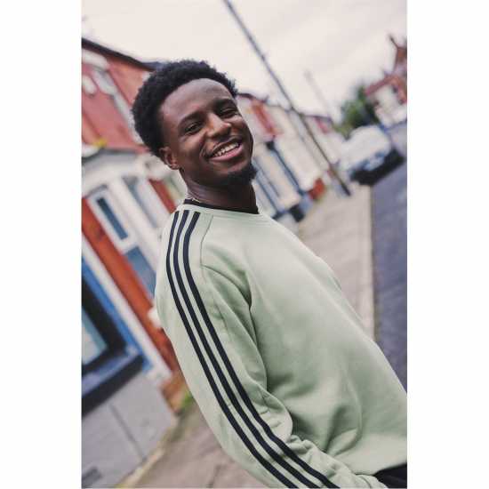 Мъжки горнища на анцуг Adidas Мъжка Блуза Полар Essentials 3-Stripes Fleece Sweatshirt Mens Зелен палатка Adidas Мъжка Блуза Полар Essentials 3-Stripes Fleece Sweatshirt Mens Зелен палатка Мъжки горнища на анцуг