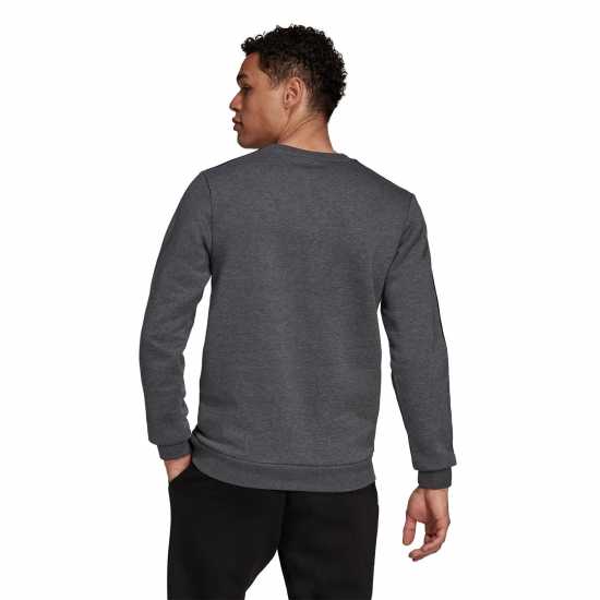 Adidas Мъжка Блуза Полар Essentials 3-Stripes Fleece Sweatshirt Mens Тъмно сиво Мъжки горнища на анцуг