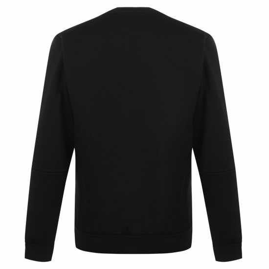 Adidas Mens Crew 3-Stripes Pullover Sweatshirt Black/White Мъжки полар