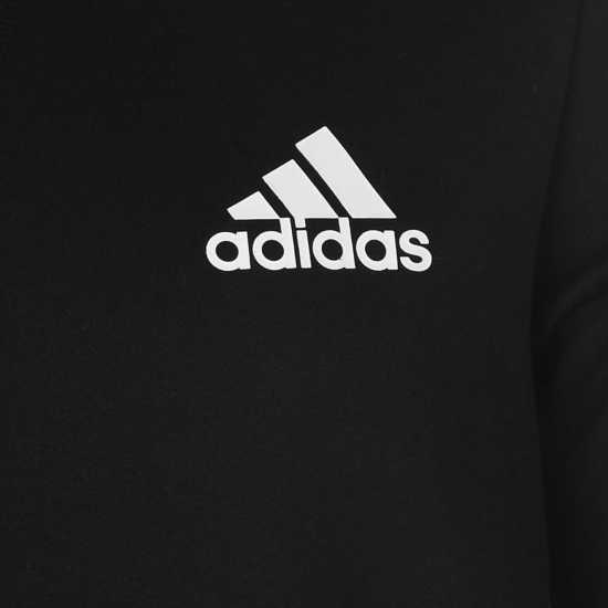Adidas Мъжка Блуза Полар Essentials 3-Stripes Fleece Sweatshirt Mens Черно/Бяло Мъжки горнища на анцуг
