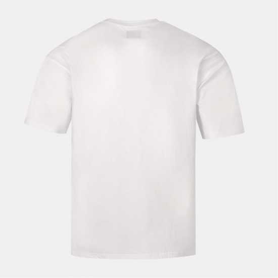 Kappa Мъжка Тениска Cotton Crew Neck T Shirt Mens White Мъжки горнища на анцуг