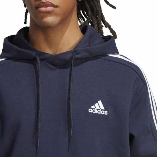 Adidas Essentials Fleece 3 Stripes Hoodie Mens  Мъжко облекло за едри хора