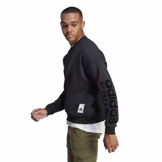 Adidas Lounge Fleece Sweatshirt  Мъжко облекло за едри хора