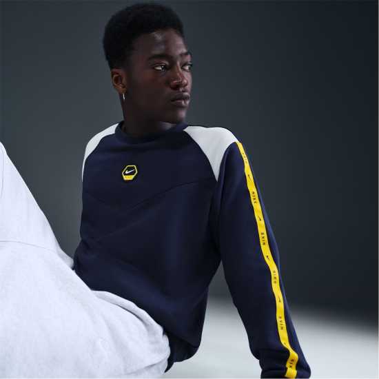 Nike City Crew Sn61 Navy/Platinum Мъжки горнища на анцуг