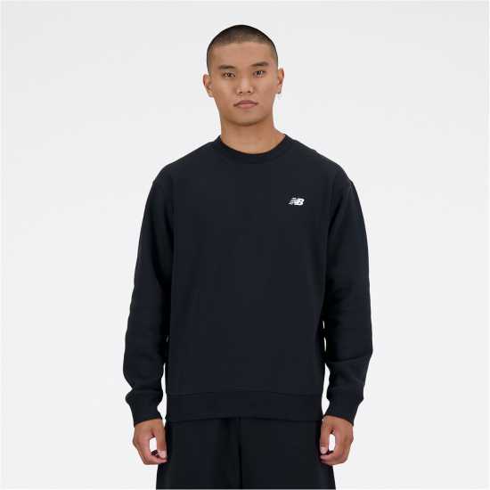 New Balance Balance Fleece Crewneck Sweatshirt Black Мъжки горнища на анцуг