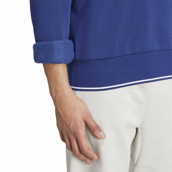 Adidas Мъжка Риза Collegiate Sweatshirt Mens Синьо/Бяло 