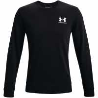 Under Armour Мъжки Пуловер Обло Деколте Armour Rival Terry Crew Sweater Mens Black Мъжки горнища на анцуг