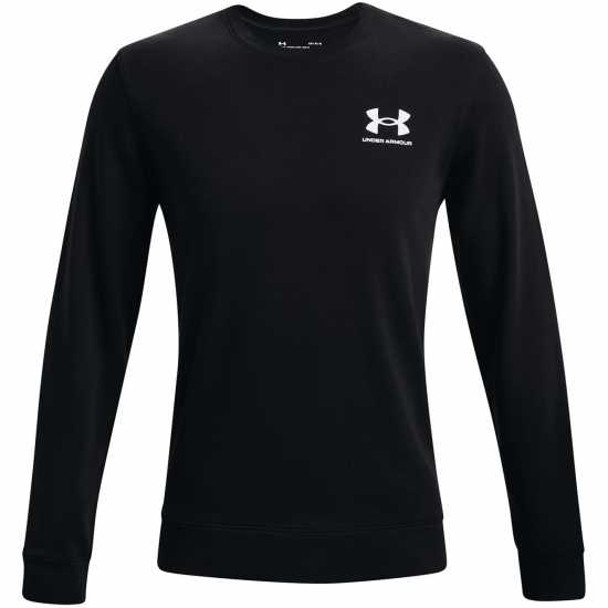 Мъжки горнища на анцуг Under Armour Мъжки Пуловер Обло Деколте Armour Rival Terry Crew Sweater Mens Black Under Armour Мъжки Пуловер Обло Деколте Armour Rival Terry Crew Sweater Mens Black Мъжки горнища на анцуг