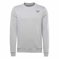 Reebok Мъжка Риза Id Logo Crewneck Sweatshirt Mens Grey Мъжко облекло за едри хора