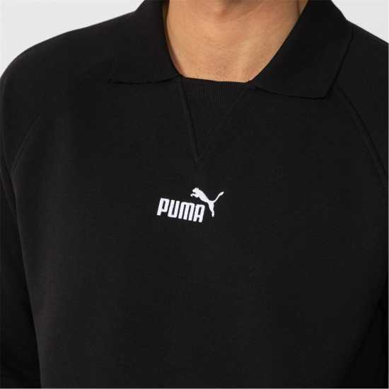Puma Спортна Блуза Men's Logo Crew Sweatshirt Черно 