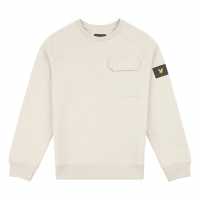 Lyle And Scott Kids' Oversized Raglan Logo Patch Crew Sweatshirt  