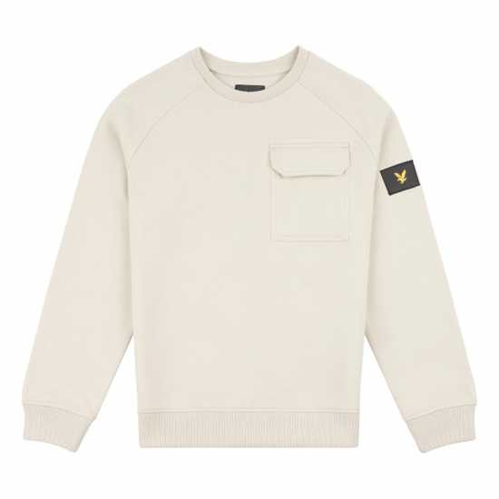 Lyle And Scott Kids' Oversized Raglan Logo Patch Crew Sweatshirt Lyle And Scott Kids' Oversized Raglan Logo Patch Crew Sweatshirt