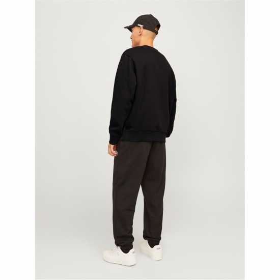 Jack And Jones Urban Edge 400 Gsm Crew Sweat Mens Black 