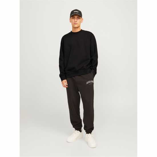 Jack And Jones Urban Edge 400 Gsm Crew Sweat Mens Black 