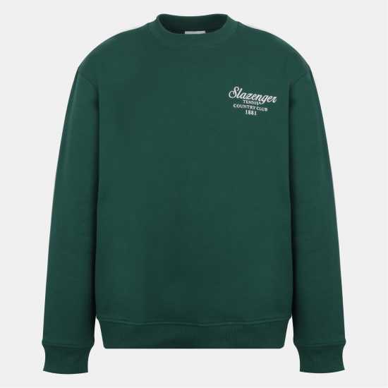 Slazenger Tennis Crew Sn54 Green Мъжки горнища на анцуг
