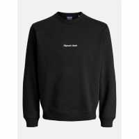 Jack And Jones Crew Sweat Mens Black 
