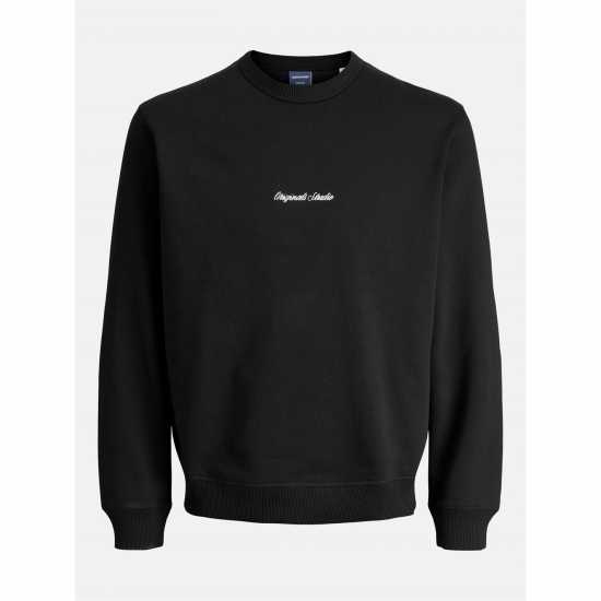 Jack And Jones Crew Sweat Mens Black 