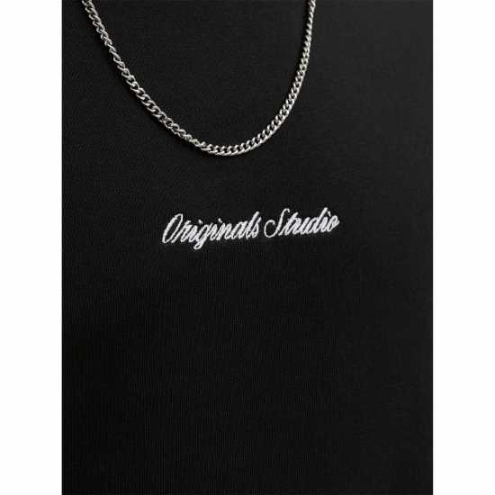 Jack And Jones Crew Sweat Mens Black 