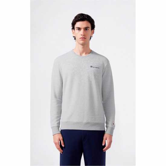 Champion Icons Fleece Crewneck Sweatshirt Сиво 