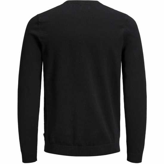 Jack And Jones Jack Basic Crew Knit Plus Size Mens Black 