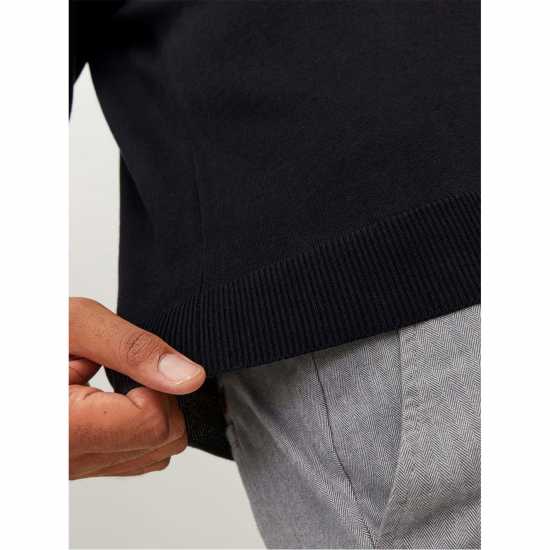 Jack And Jones Jack Basic Crew Knit Plus Size Mens Black 