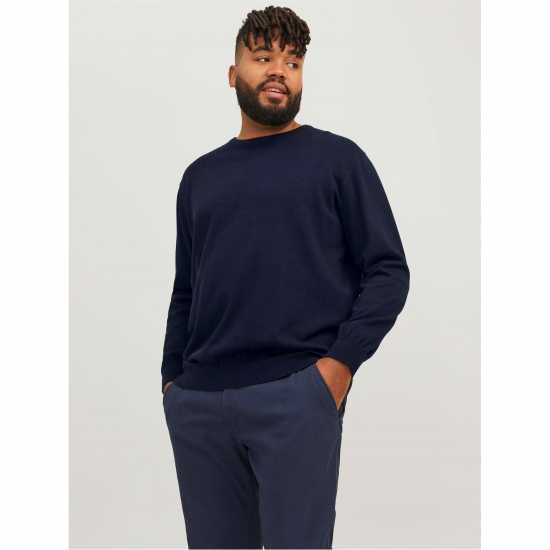 Мъжки Пуловер Обло Деколте Crew Sweater Mens Plus Size  