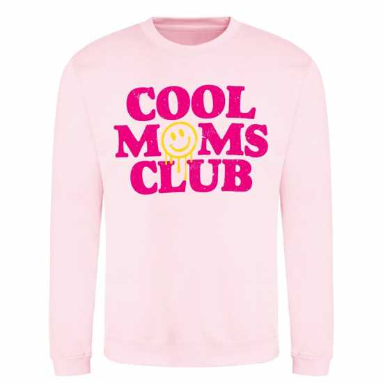 Awd Mothers Day Adult Printed Sweatshirt Cool Moms Club 