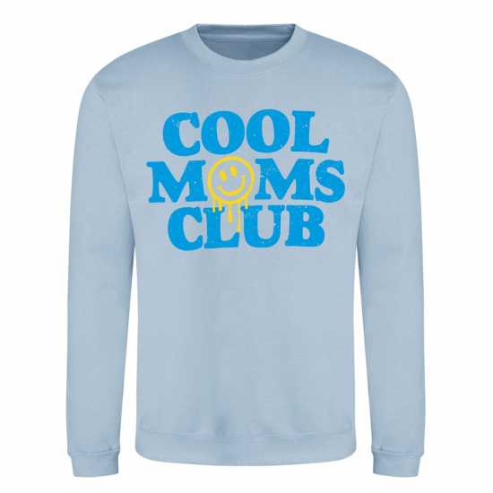 Awd Mothers Day Adult Printed Sweatshirt Cool Moms Club 