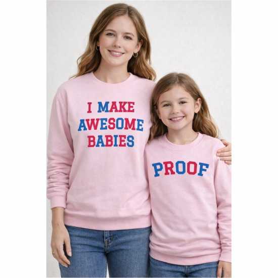 Awd Mothers Day Adult Printed Sweatshirt Awe Babies 