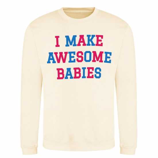 Awd Mothers Day Adult Printed Sweatshirt Awe Babies 