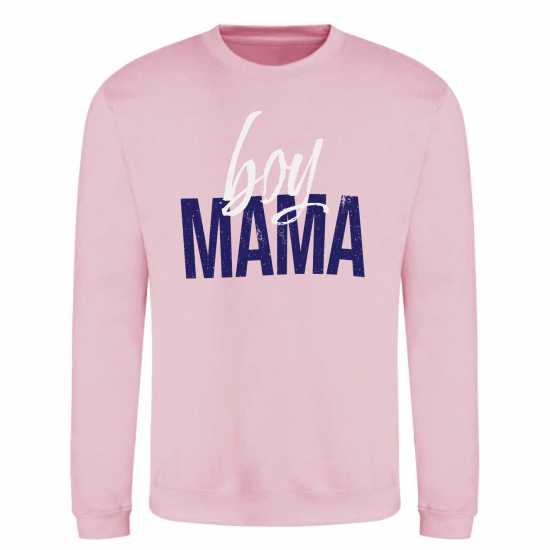 Awd Mothers Day Adult Printed Sweatshirt Boy Mama 