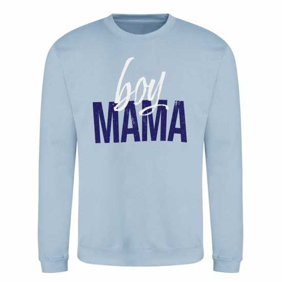 AWD Mothers Day Adult Printed Sweatshirt Boy Mama 