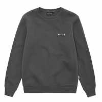 Мъжка Риза Nicce Chest Logo Sweatshirt Mens Grey Мъжко облекло за едри хора