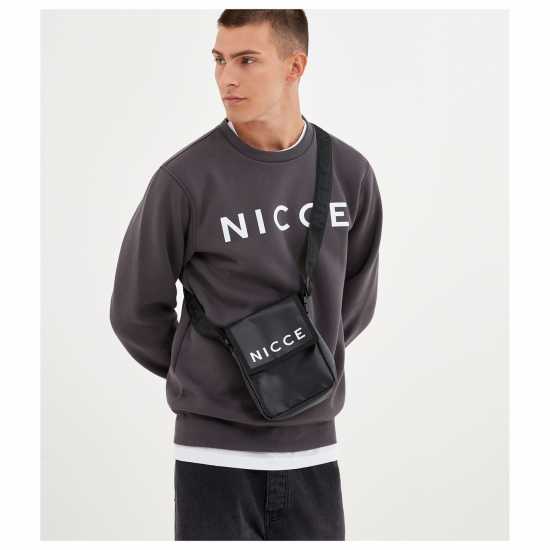 Nicce Crew Sweatshirt Grey Мъжко облекло за едри хора