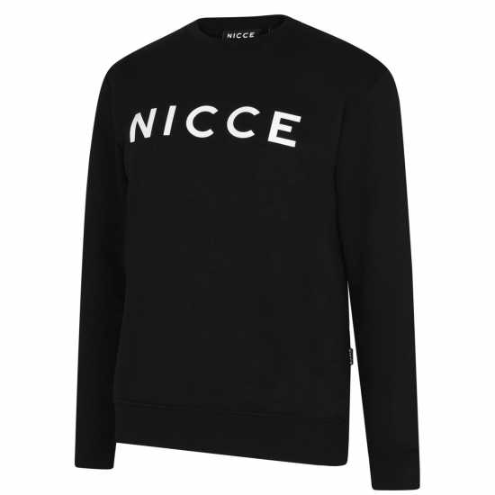 Nicce Crew Sweatshirt Black Мъжко облекло за едри хора
