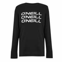 Oneill Мъжка Риза Logo Stack Sweatshirt Mens Black Out Мъжко облекло за едри хора