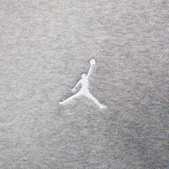 Air Jordan Essentials Men's Fleece Crew Carbon/White Мъжки горнища на анцуг