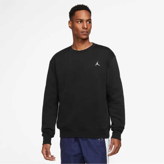 Air Jordan Essentials Men's Fleece Crew Черно/Бяло 