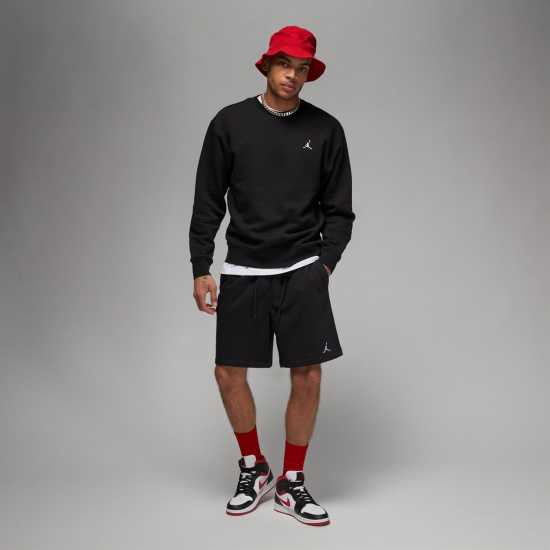 Air Jordan Essentials Men's Fleece Crew Черно/Бяло 
