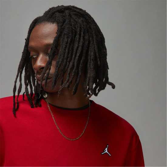 Мъжки горнища на анцуг Air Jordan Essentials Men's Fleece Crew Gym Red Air Jordan Essentials Men's Fleece Crew Gym Red Мъжки горнища на анцуг