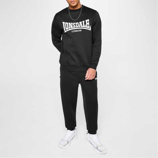 Мъжки горнища на анцуг Lonsdale Мъжки Пуловер Обло Деколте Essential Crew Sweater Mens Lonsdale Мъжки Пуловер Обло Деколте Essential Crew Sweater Mens Мъжки горнища на анцуг